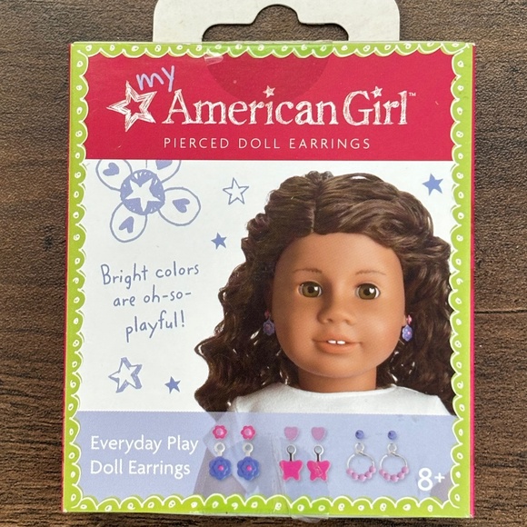 NIB AMERICAN GIRL Doll Pierced EARRINGS Everyday Play Set of 6 RETIRED 2010 NEW - Picture 1 of 7
